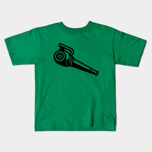 Leaf Blower Kids T-Shirt by KayBee Gift Shop